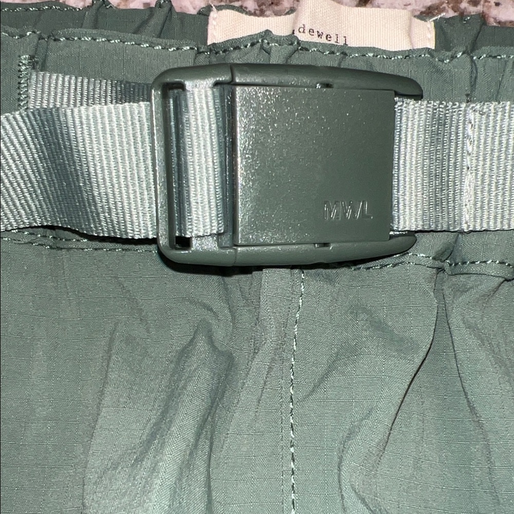 Madewell Deep Green Athletic Shorts with Webbing Belt - Picture 5 of 5